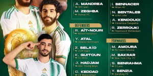 【龙八国际】阿尔及利亚世预赛名单：奥亚尔、本纳塞尔、本拉赫马在列