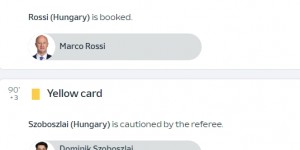 【龙八国际】欧足联官网：匈牙利主帅罗西、队长索博斯洛伊最后时刻均染黄