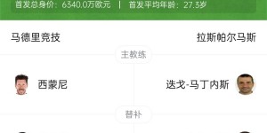 【龙八国际】马竞vs拉斯帕尔马斯首发：格子、阿尔瓦雷斯先发，小西蒙尼登场