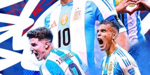 【龙八国际】阿根廷发布赛前海报预热与智利的比赛：梅西领衔出镜