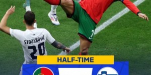 【龙八国际】半场-葡萄牙0-0斯洛文尼亚 C罗任意球造险两队仅1射正