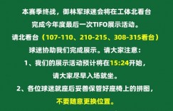 【龙八国际】又会有啥新图案？国安球迷将在联赛末轮展示年度最后一次TIFO